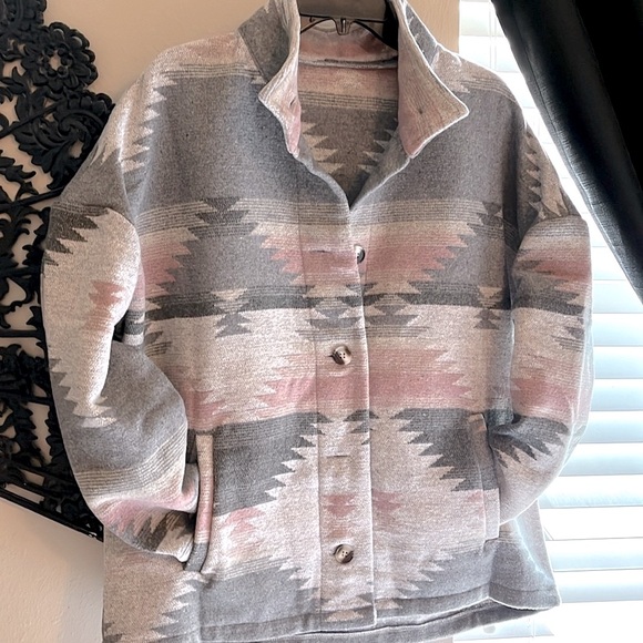 🌵Aztec/Tribal Pattern Western Jacket - Timeless Vintage Long Sleeve Jacket - Picture 12 of 13